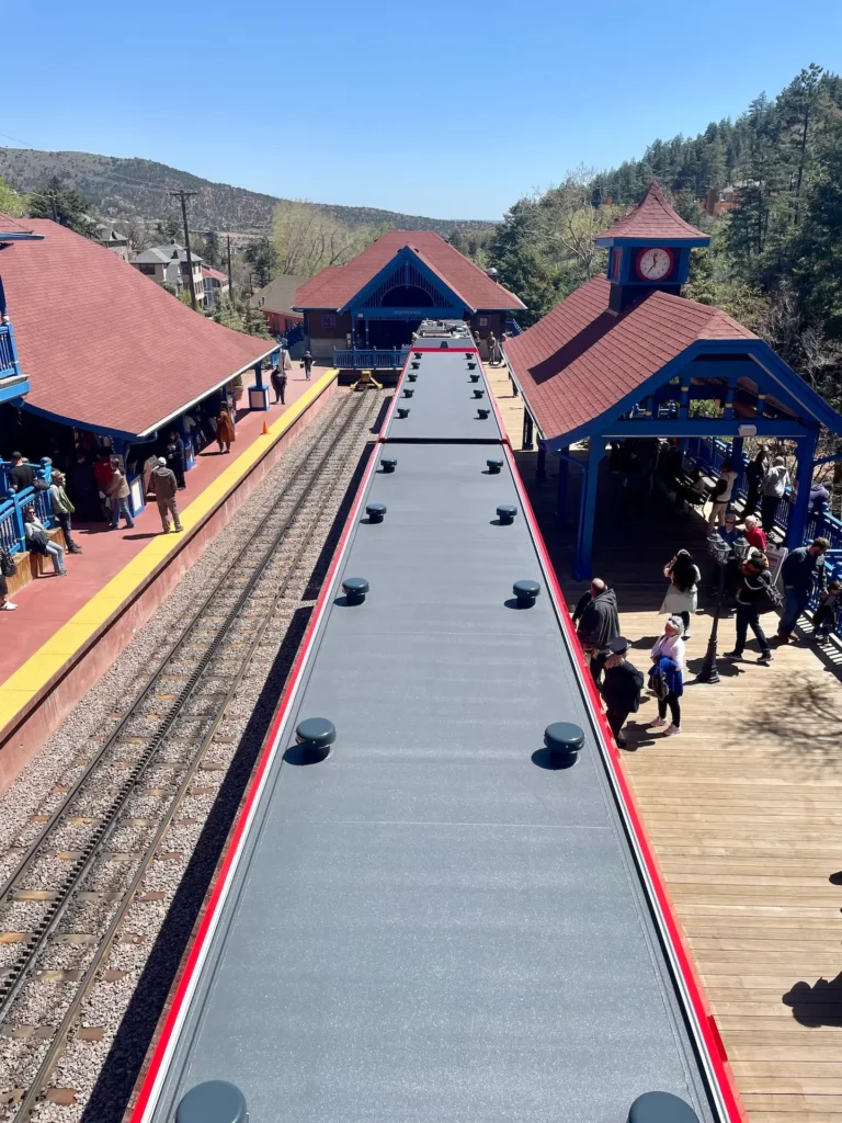 Pikes Peak Cog Railway at the depot